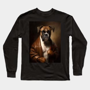 Royal Portrait of a Boxer Long Sleeve T-Shirt